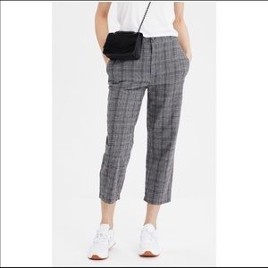 American Eagle Plaid Pants Cropped